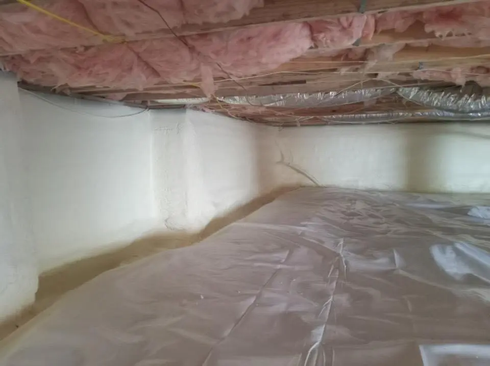 Crawl space encapsulation with closed-cell spray foam for Roof Waterproofing in Dana Point